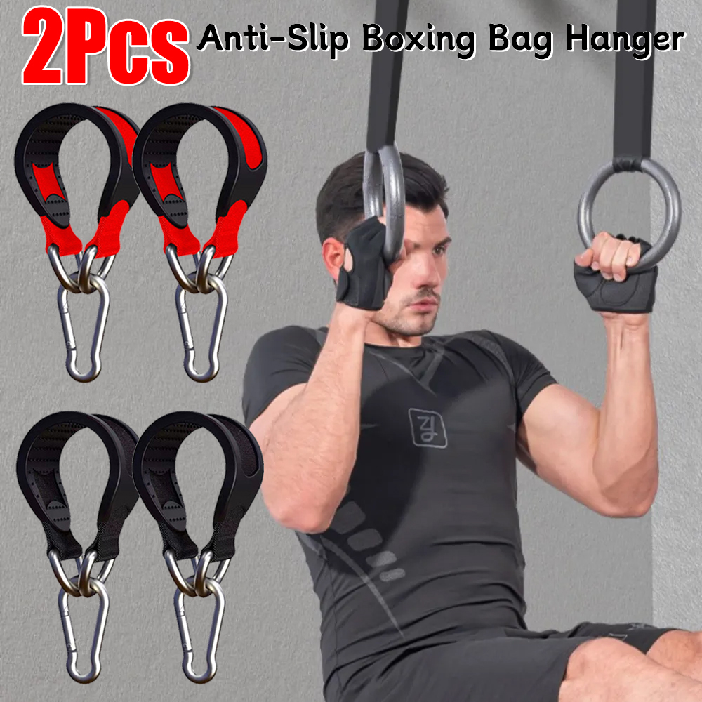 Battle Rope Anchor - 2PCS Boxing Bag Hanger Fitness Anti-Slip