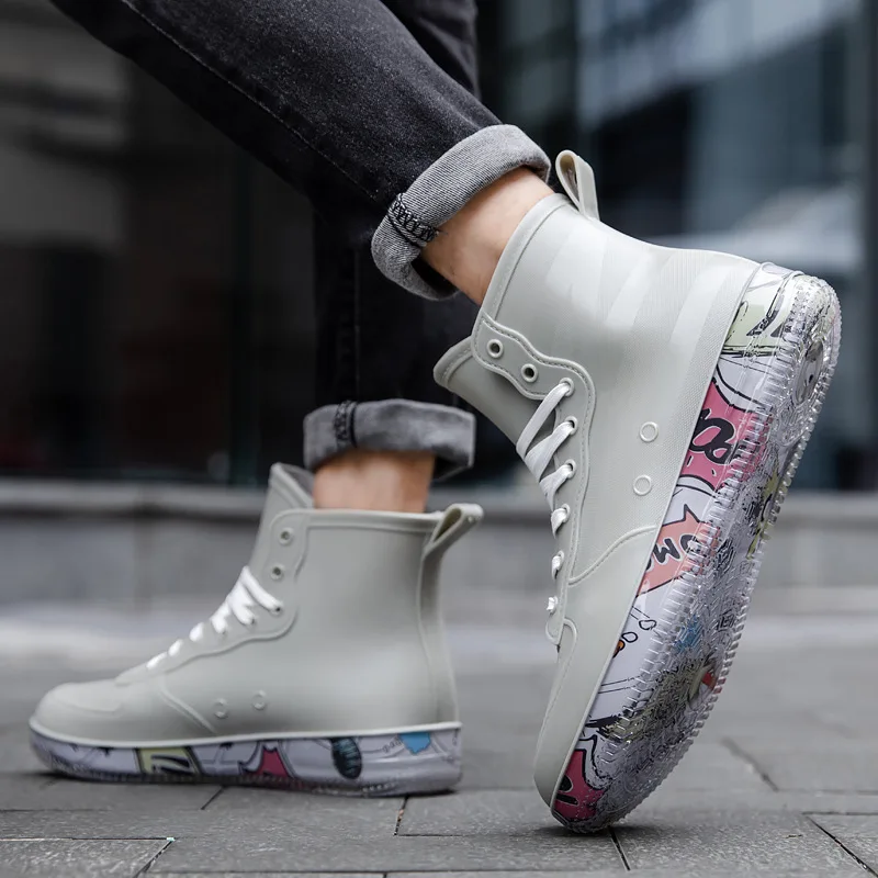 Men Rain Boots Fashion Trendy  - Crossfit Male recension och pris