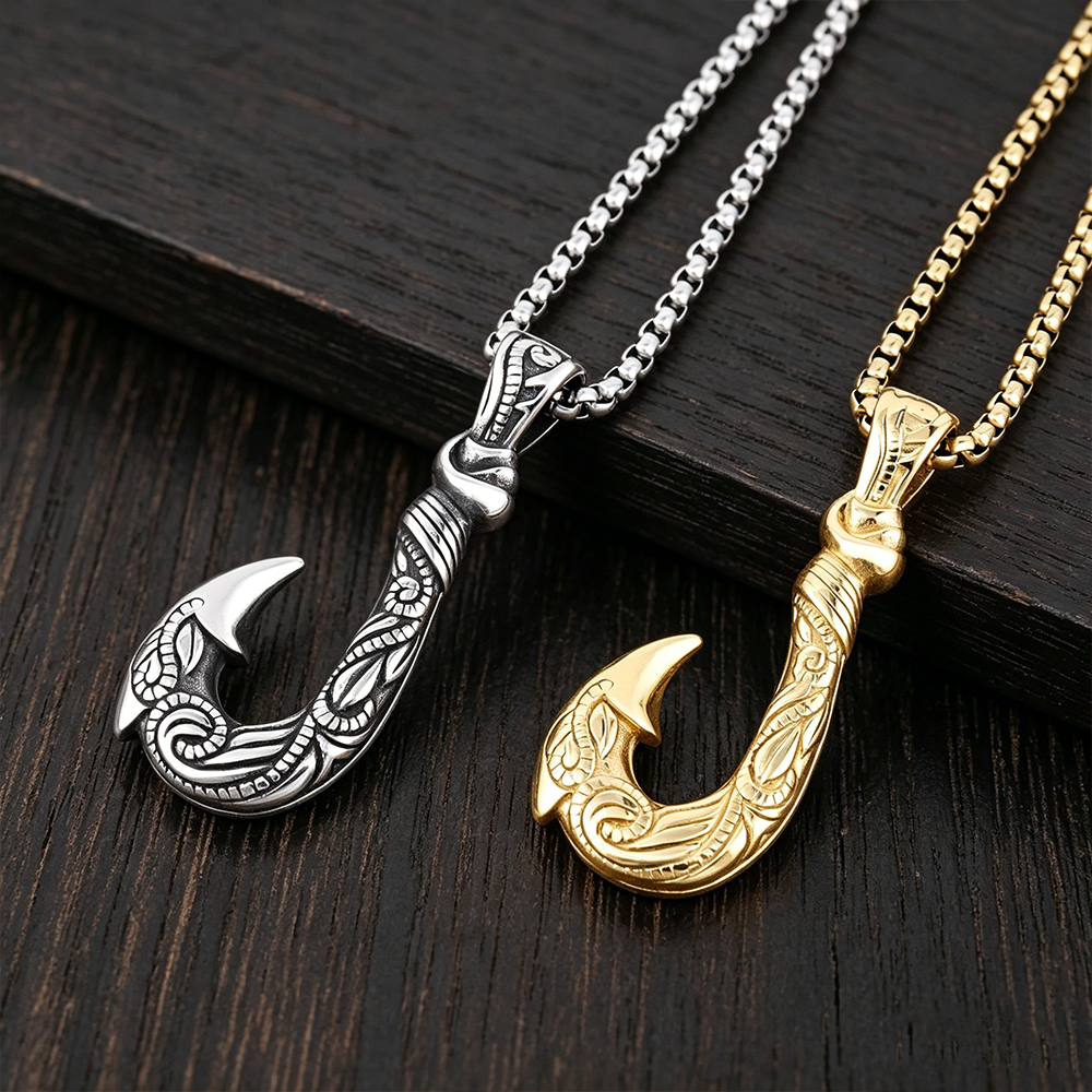 Maui Magic Fish Hook Necklace  - Battle Rope Anchor recension och pris