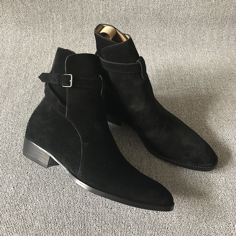 Black Brown Genuine Cow Suede  - Crossfit Male recension och pris