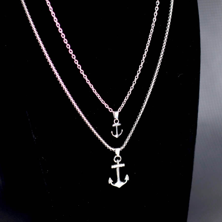 Hiphop Anchor Necklace For Men - Battle Rope Anchor recension och pris