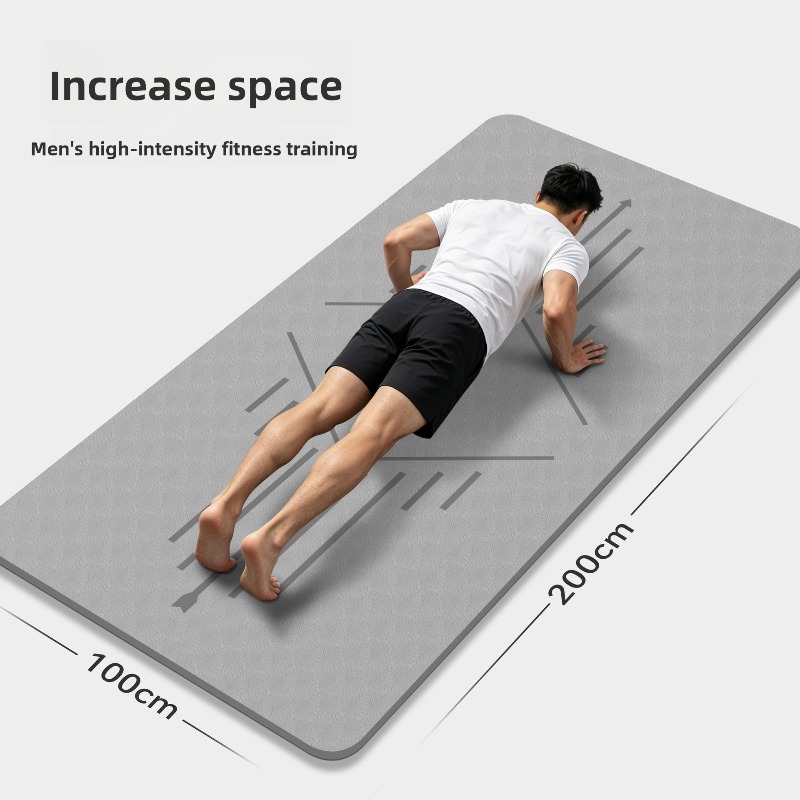 Large Size Men Yoga Mat Thick  - Ab Mat Crunch recension och pris