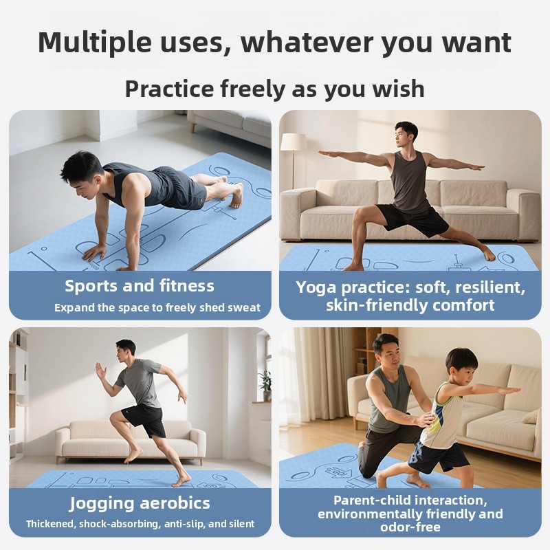 Large Size Yoga Mat Mens Fitne - Ab Mat Crunch recension och pris