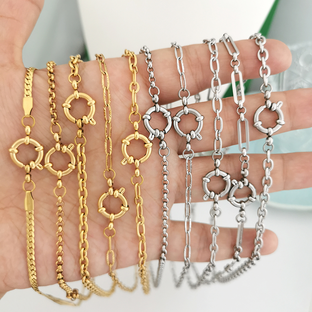 Spring Sailor Clasp Necklace W - Battle Rope Anchor recension och pris